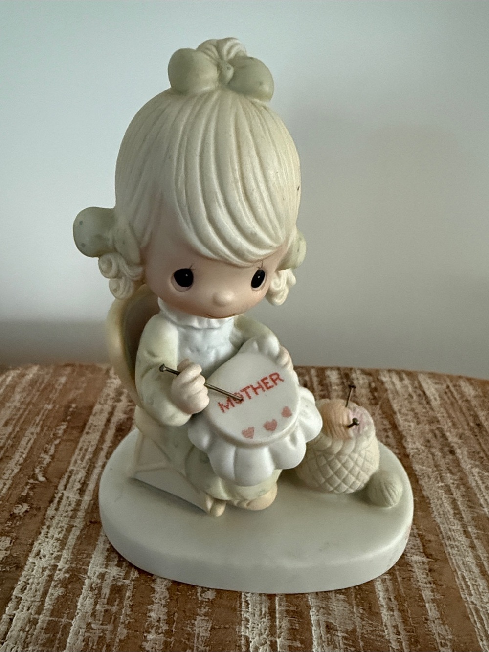 Precious Moments Mother Sew Dear 1979 Cross-stitching Embroidery Altered Moment